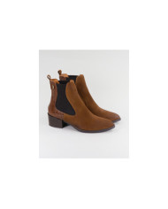 Botas de Senhora Camel Ginova com Elástico nas Laterais