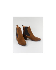 Botas de Senhora Camel Ginova com Elástico nas Laterais