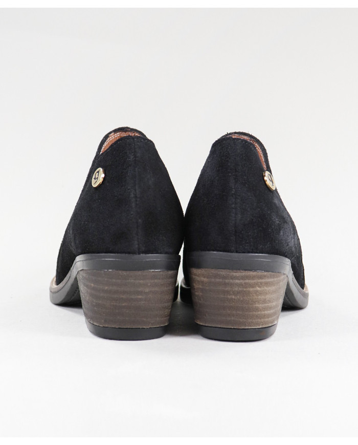 Botins Pretos de Senhora Ginova Práticos