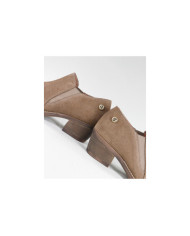 Botins Taupe de Senhora Ginova Práticos
