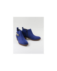 Botas Azuis de Senhora Ginova com Correntes