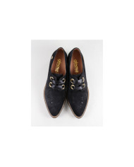 Pretas de Senhora Ginova Boots with Satin Lace