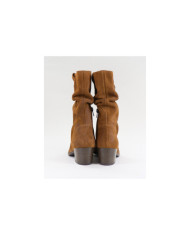Botas Camel de Cano Alto Ginova com Fecho