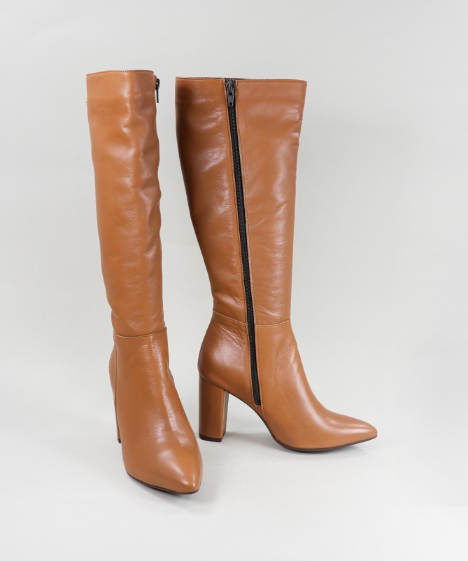 Botas Camel de Cano Alto Ginova Elegantes