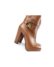 Botas Camel de Cano Alto Ginova Compensadas