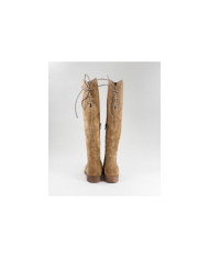 Botas Rasas Taupe com Cano Alto Ginova