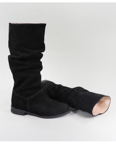 Botas Pretas de Cano Alto Ginova Confortáveis