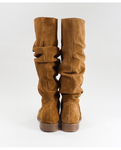 Botas Camel de Cano Alto Ginova Confortáveis