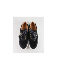 Black Lady Ginova shoes with Details in Golden