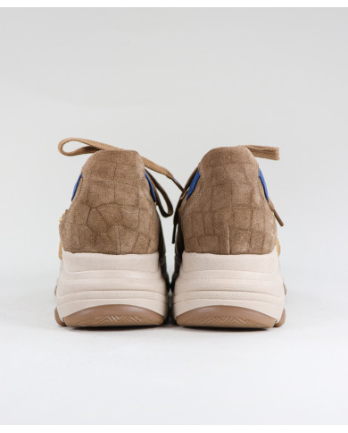 Lady Ginova Taupe Trainers with Standard