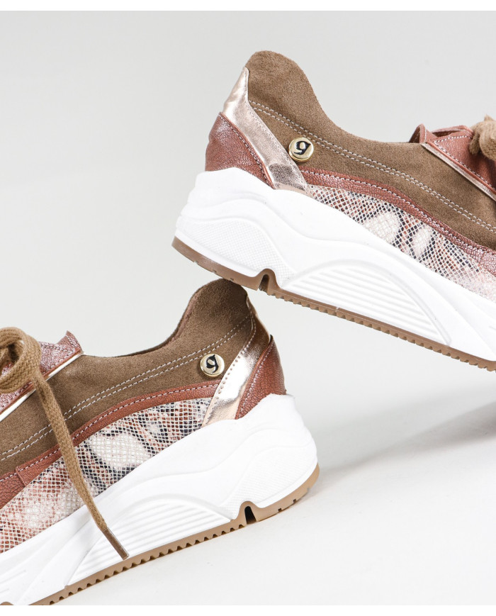 Taupe Trainers of Lady Ginova of Two Tons