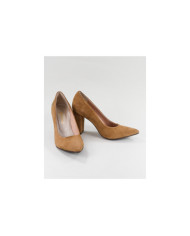 Sapatos Camel de Senhora Ginova com Tacão Quadrado