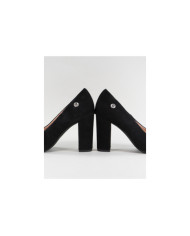 Black Lady Ginova Shoes with Square Tacon