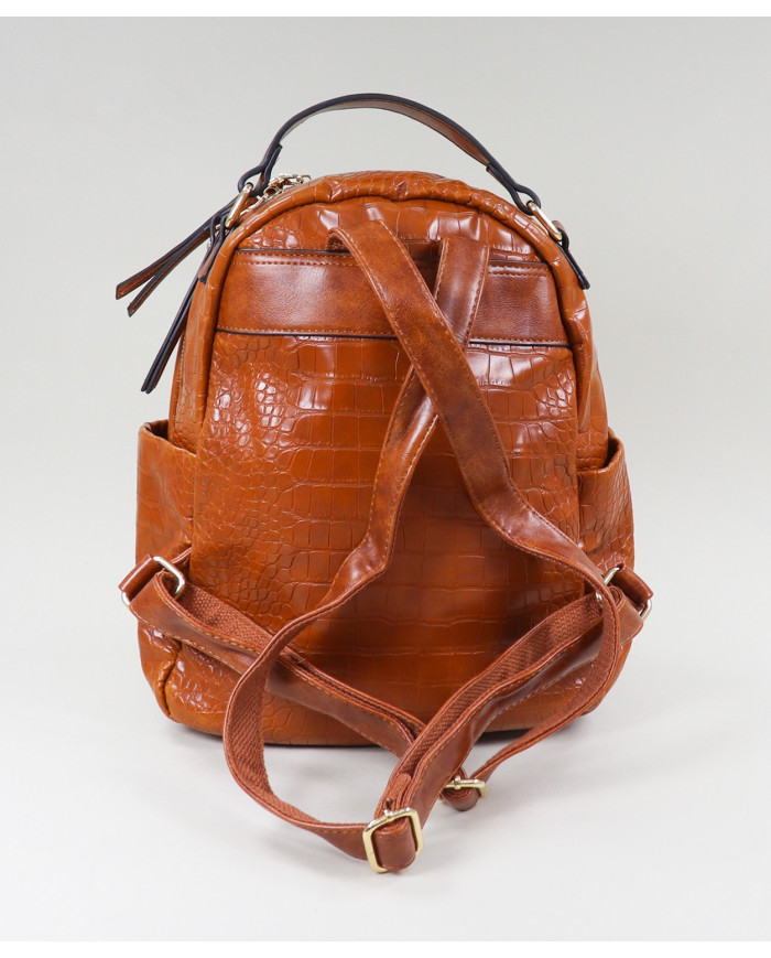 Damas Camel Mochila con Textura