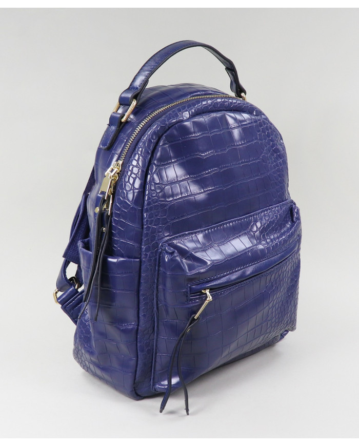 Lady Blue mochila con textura