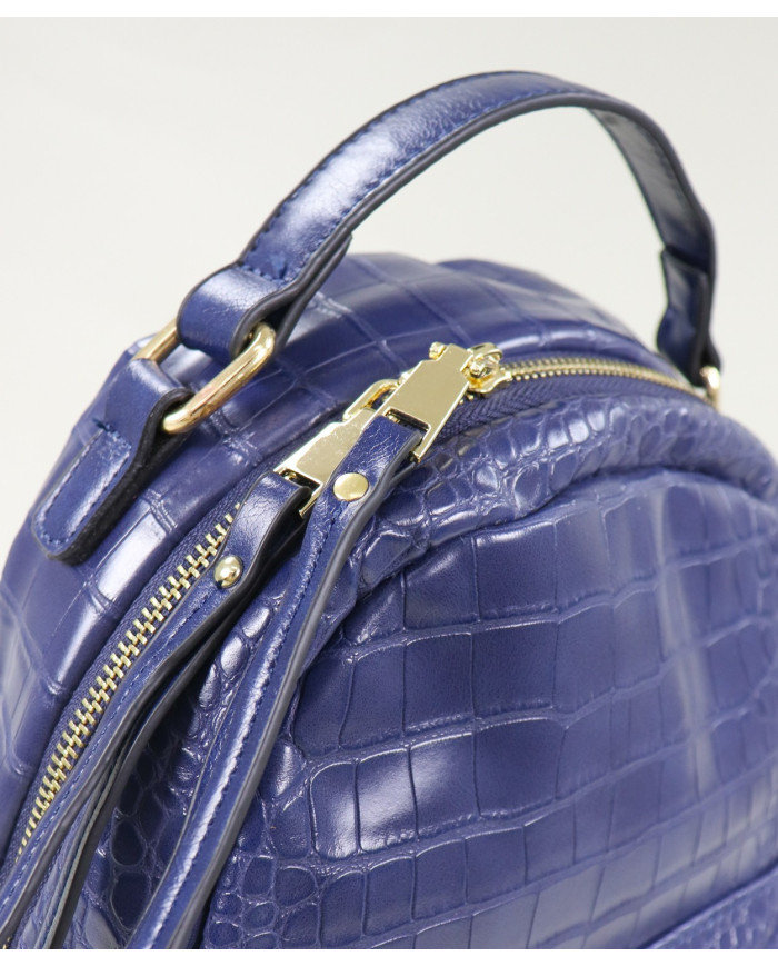 Lady Blue Backpack with Texture