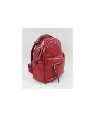Mochila Vermelha de Senhora com Textura