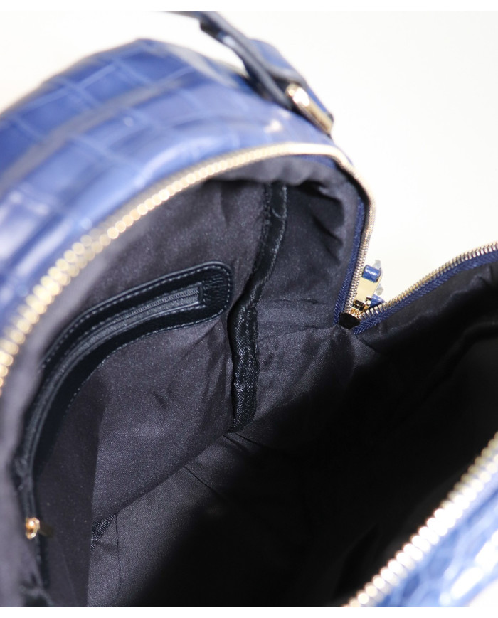 Lady Blue mochila con textura