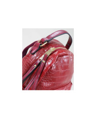 Mochila Vermelha de Senhora com Textura