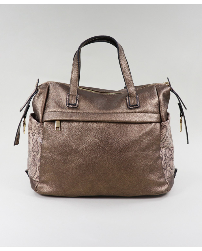 Mala Bronze de Senhora com Padrão