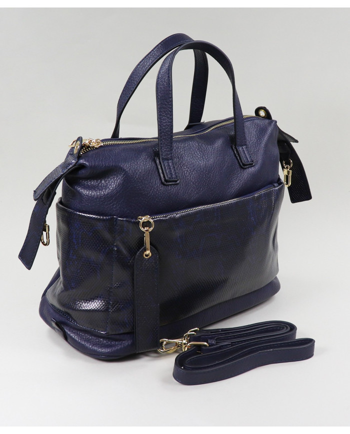 Blue Lady Bag con patrón