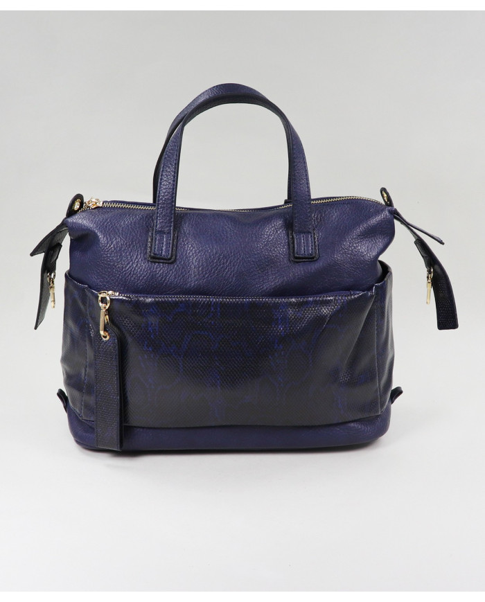 Blue Lady Bag con patrón