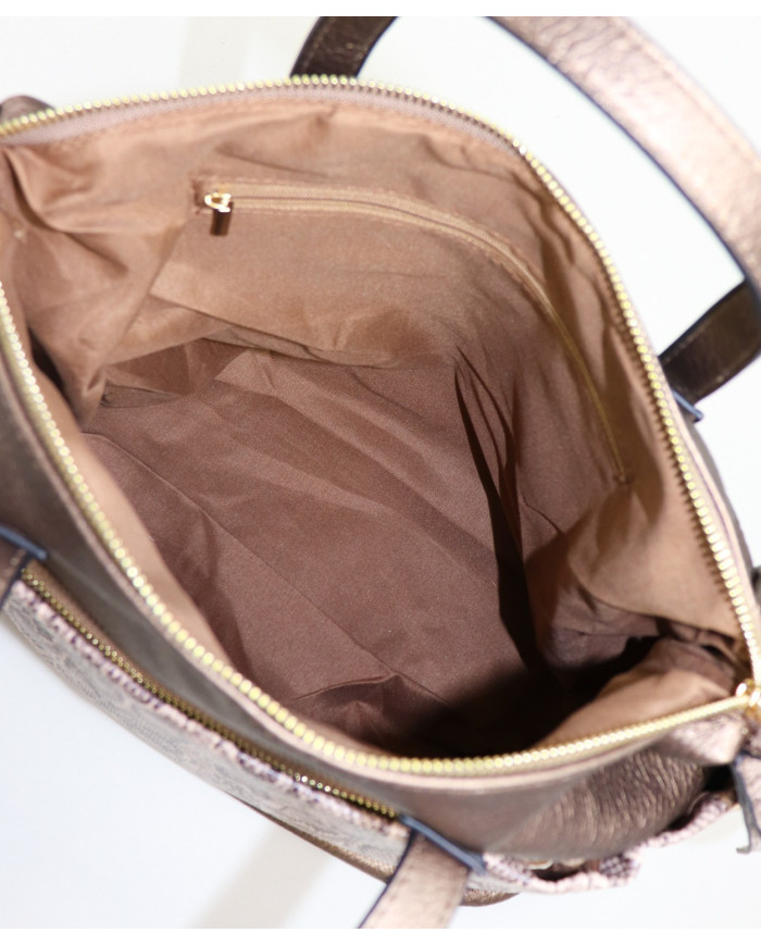 Mala Bronze de Senhora com Padrão