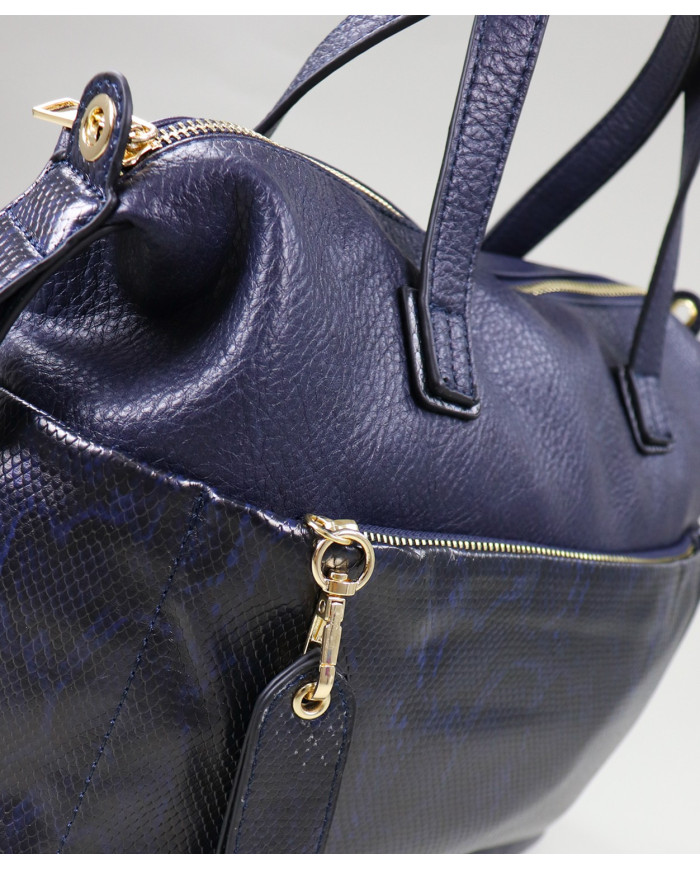 Blue Lady Bag con patrón