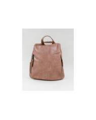 Mochila de Senhora em Taupe com Abertura Traseira