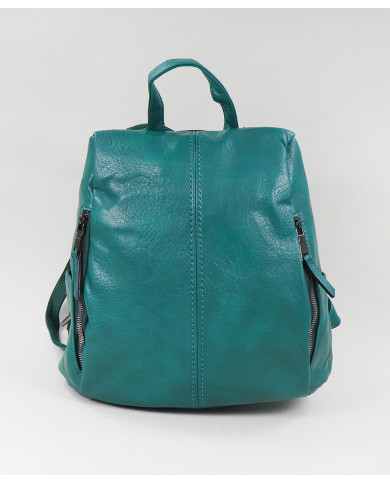 Ladies Backpack in Green with Opening Trace