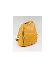 Ladies Backpack in Yellow With Opening Traseira