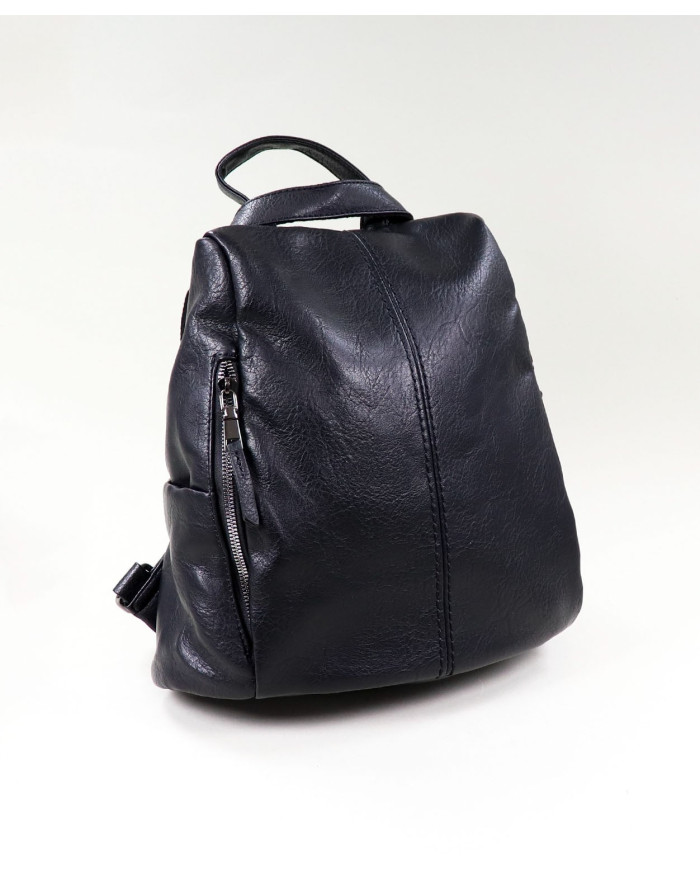 Ladies Backpack in Black with Opening Trace