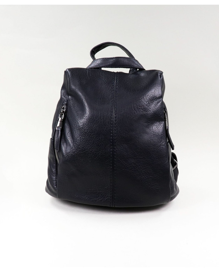 Ladies Backpack in Black with Opening Trace