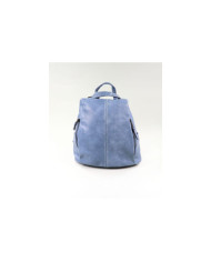 Mochila de Senhora em Azul com Abertura Traseira