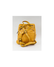 Ladies Backpack in Yellow With Opening Traseira