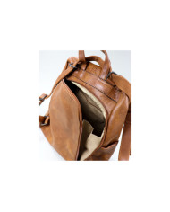 Ladies backpack in Camel with Opening Trace