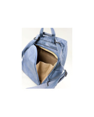 Damas Mochila en azul con Traza de Apertura