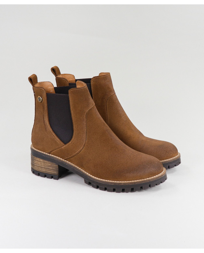 Camel Boots of Lady Ginova with Elastic in the Laterals