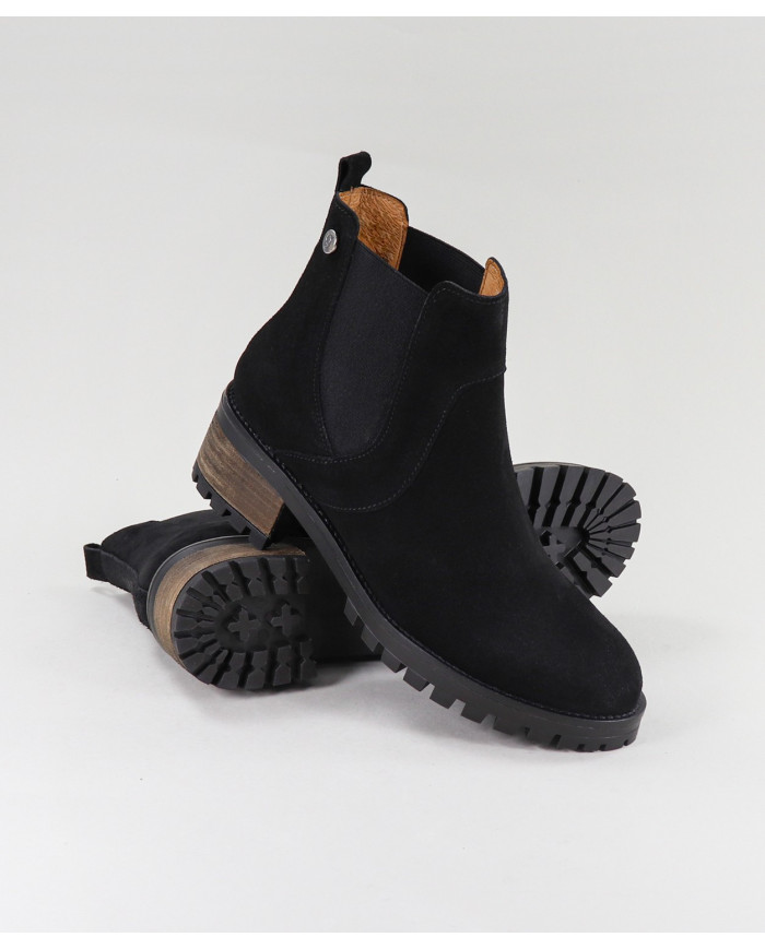 Pretas de Senhora Ginova Boots with Elastic in the Laterals