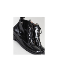 Botas Rasas Pretas de Senhora Ginova Envernizadas