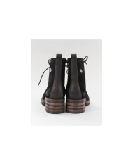 Botas Pretas de Senhora Ginova com Atacadores