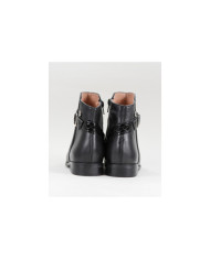 Miss Ginova Black Boots with Buckle