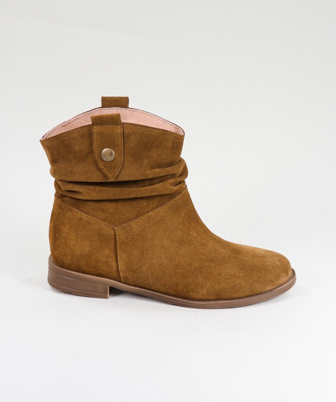 Botas Camel de Senhora Ginova com Puxadores