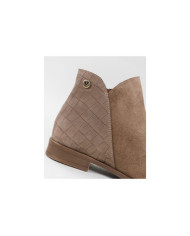 Botas Taupe de Senhora Ginova com Fecho