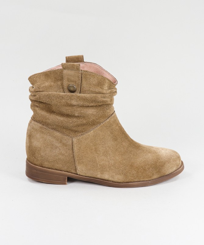 Botas Taupe de Senhora Ginova com Puxadores