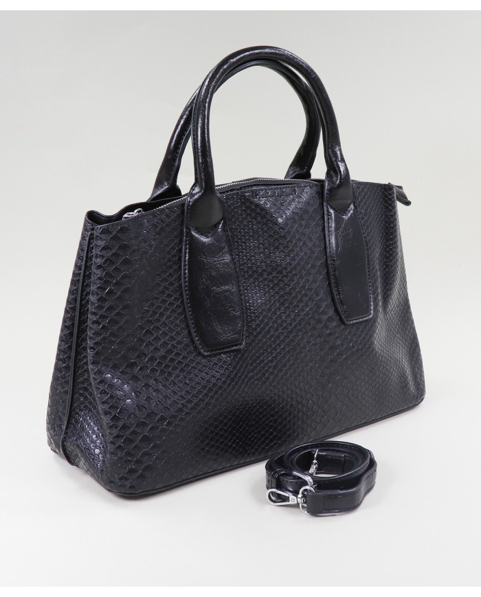 Black Lady Suitcase with Strap Tiracolo