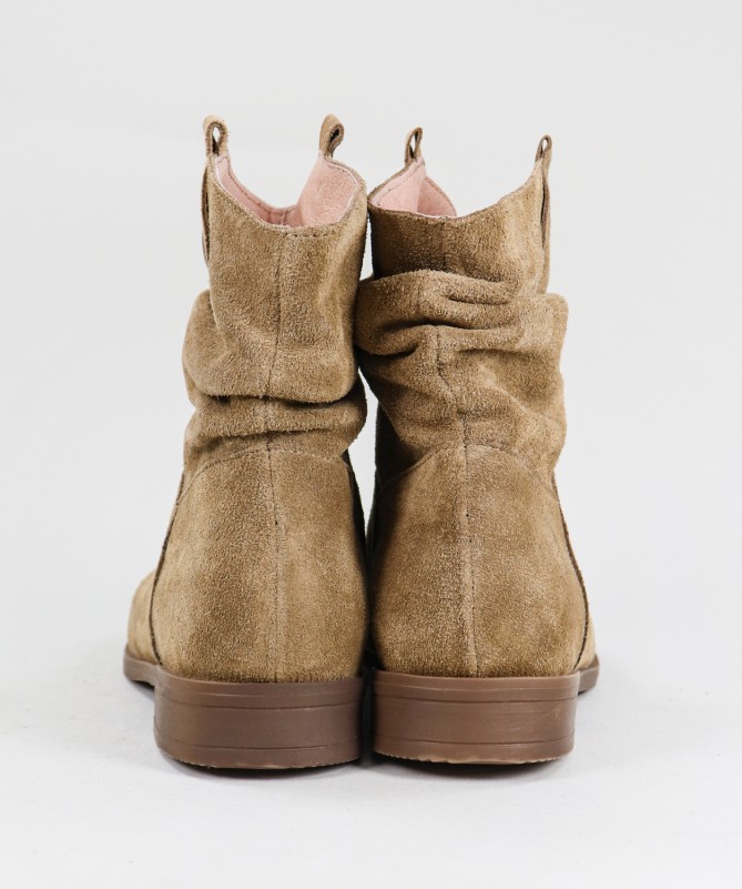 Botas Taupe de Senhora Ginova com Puxadores