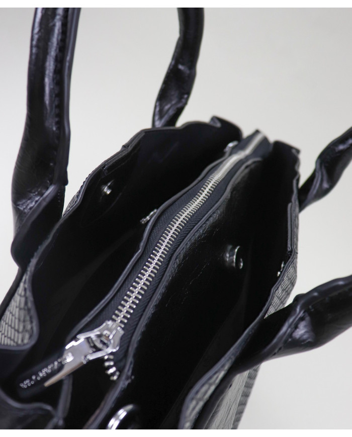 Black Lady Suitcase with Strap Tiracolo