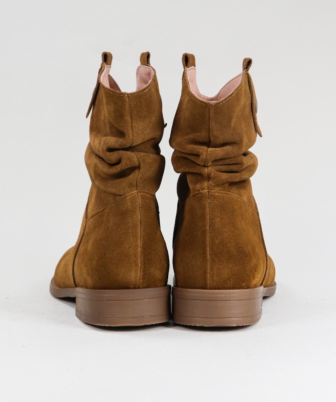 Botas Camel de Senhora Ginova com Puxadores