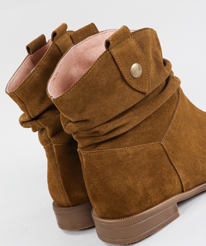 Botas Camel de Senhora Ginova com Puxadores